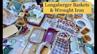 Longaberger Baskets amp Wrought Iron  Finding Deals At A Yard Sale amp Estate Sale [upl. by Noak]