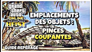 GTA V CAYO PERICO TOUT LES EMPLACEMENTS DES PINCES COUPANTES GUIDE [upl. by Anahsahs]