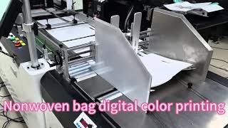 Non woven bag digital printer [upl. by Ramma]