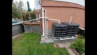 Récupération deau de pluie Intro  Rain water harvesting system DIY [upl. by Einnal]