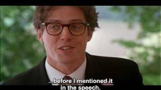 Best man Speech  Four Weddings and a Funeral [upl. by Stanly935]