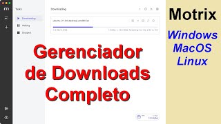 MOTRIX Um gerenciador de downloads completo Versões para Windows MacOS e Linux [upl. by Conchita]