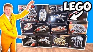 I Built The BIGGEST LEGO STAR WARS SETS Ever [upl. by Reffotsirk]