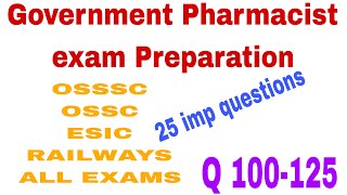 Government Pharmacist exam preparation  Railway Pharmacist exam preparation [upl. by Serilda474]