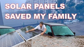 வெள்ளத்தில் உதவிய Solar Panels  How i protect my Family Cyclone Michaung No Water No Electricity [upl. by Niarda]