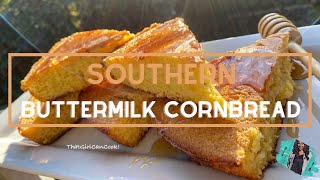 THE BEST SOUTHERN BUTTERMILK CORNBREAD  HONEY BUTTER RECIPE  QUICK amp EASY TUTORIAL [upl. by Goraud387]