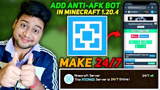 How To Make 247 Aternos Server  How To Add Anti Afk Bot in Aternos Server  Afk Bot For Aternos [upl. by Giardap381]