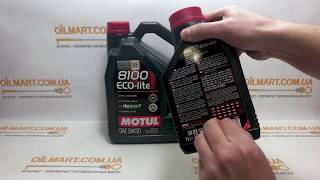 Моторное масло Motul 8100 ECOLITE 5W30 Внешний вид Упаковки [upl. by Alrahc698]