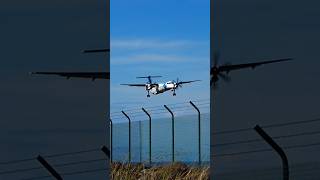 Beautiful Windy Landing at Lajes Terceira island Azores shorts [upl. by Marinelli443]