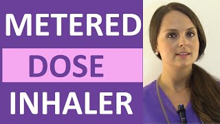 How to Use MDI Inhaler with Spacer [upl. by Hebbe]