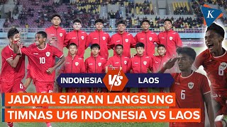 Live Streaming Piala AFF U16 Indonesia Vs Laos [upl. by Kiraa]