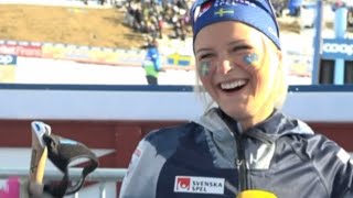 Therese Johaug Imitating Frida Karlsson With Reaction [upl. by Clementia]