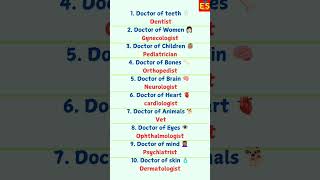 Department name of Diseases  english doctor vocabulary [upl. by Edgerton]