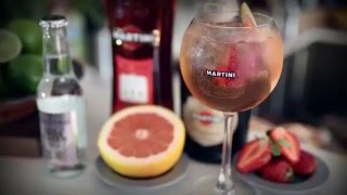 Martini Rosato Spritz  How To Mix  Drinks Network [upl. by Drais55]