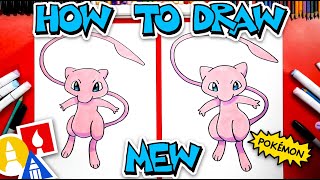 How To Draw Mew From Pokémon [upl. by Meesaw20]