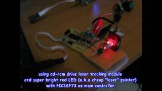 CDROM Drive Laser Pickup Hack [upl. by Mohammed]