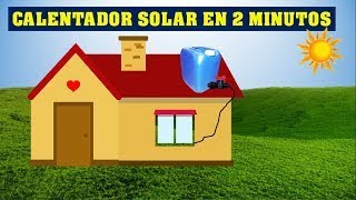 Cómo hacer un calentador solar de agua fácil energiarenovable DiscoveryMundo [upl. by Enelear]