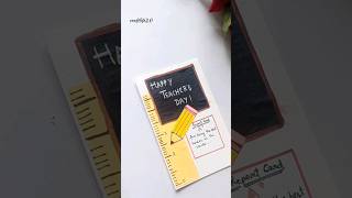 DIY Teachers day card💕  how to make greeting card😱 shorts ytshorts viral easy [upl. by Eelahc]