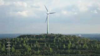 Windrad Halde Hoppenbruch in Herten im Ruhrgebiet  Windkraftanlage Enercon E66 [upl. by Aneral]