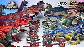 NEW 2024 Carnotaurus VS Allosaurus Collection Jurassic World Dinosaurs Collection Battle [upl. by Ahsok71]