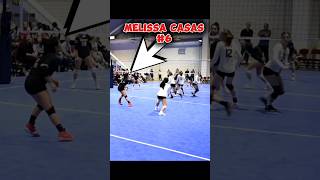 MELISSA CASAS 》LIBERO libero shorts volleyball highlights sports volleyballworld fyp xyzbca [upl. by Samohtnhoj948]