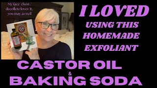 CASTOR OIL AND BAKING SODA EXFOLIANT  LOVE IT [upl. by Pauiie]