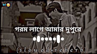 ওহ গরম লাগে আমার দুপুরে♪ slowed  reverb  💜  Takla slowed x reverb 🖤  bangla lofi song ♪💜 [upl. by Nichole]