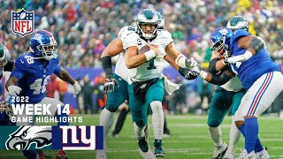 Philadelphia Eagles vs New York Giants  2022 Week 14 Game Highlights [upl. by Eiramanad514]