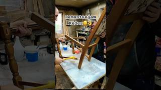 Kėdžių remontaswoodworking carpenter woodwork artwork chair [upl. by Hermon]