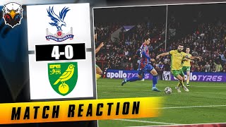 Crystal Palace 40 Norwich  LIVE Match Reaction [upl. by Jemie581]