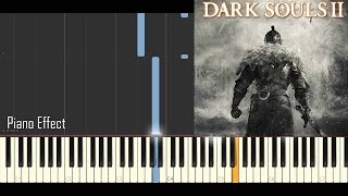 Dark Souls 2  Majula Piano Tutorial Synthesia [upl. by Arracahs504]