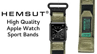 Hemsut  The Stylish amp Rugged Apple Watch Bands Made for All Physical Activity [upl. by Andros]