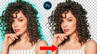 How to remove color fringing on hair  Photoshop [upl. by Rimma]