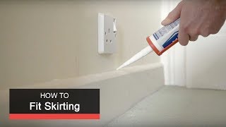 How to fit skirting with Wickes [upl. by Ejrog]