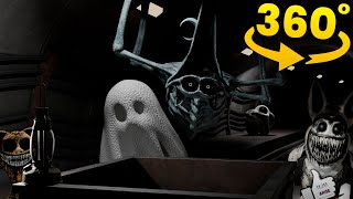 VR 360°  ROLLER COASTER HORROR SCARY METRO 4K Experience POV [upl. by Zoilla267]