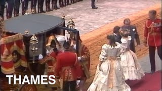 Princess Diana  Royal Wedding  1981 [upl. by Nylakcaj]