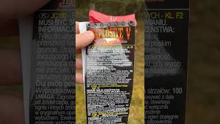 Explosive V JC100 petarda petardy firecracker firework fireworks [upl. by Ikkaj]