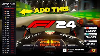 How to add F1 tv graphics on F1 24  TUTORIAL [upl. by Anaihsat]