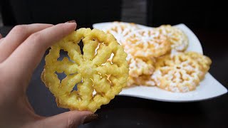 Rosette Fried Cookies–شیرینی پنجره ای [upl. by Hiett251]