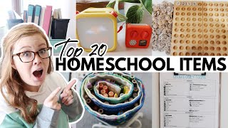 THE BEST HOMESCHOOL SUPPLIES  Our Favorite Homeschool Items that Make Our Days Easier amp More Fun [upl. by Sawyor]