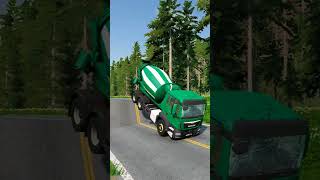 Mix Colour Cement Truck vs Unifinished Road shorts beamngdrive shortsfeed viralshorts truck [upl. by Redan]