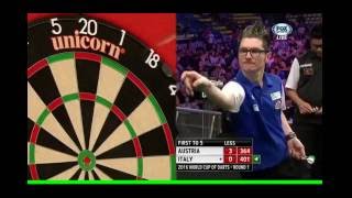 freccette  italia vs austria pdc world cup 2016 [upl. by Nader326]