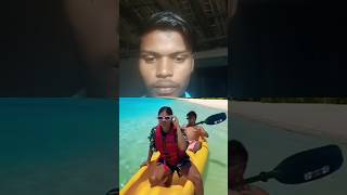 Sonadey and mukul shooting boracay travel island funny viralvideo viral reels viralreels [upl. by Airemat]