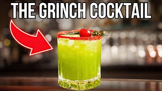 Christmas Cocktail Idea  The Grinch  Cocktail Recipe [upl. by Alick]