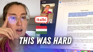 Watch me take a Hungarian lesson online as a beginnerish 🇭🇺 [upl. by Arlene]