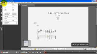 Guitar Pro 6 Tutorial Part 1 of 3  New and Hidden Features Using Chords Strumming and Tuning [upl. by Franciscka636]