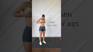 7 MIN DAILY ABS WORKOUT fitness [upl. by Booze]