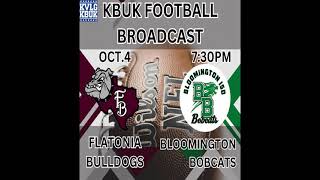 Flatonia Bulldogs v Bloomington Bobcats Oct 4 [upl. by Neelear387]