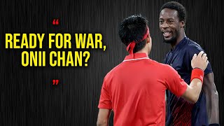 When Tennis Turns into WAR  The Japenese Hero vs Gael Monfils Kei Nishikori Madness [upl. by Ecidna]