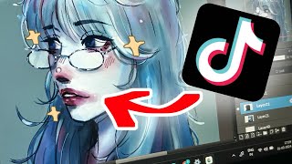 I tried WEIRD TIKTOK ART TUTORIALS…🤡  roasting TIKTOK ART TUTORIALS [upl. by Worden]